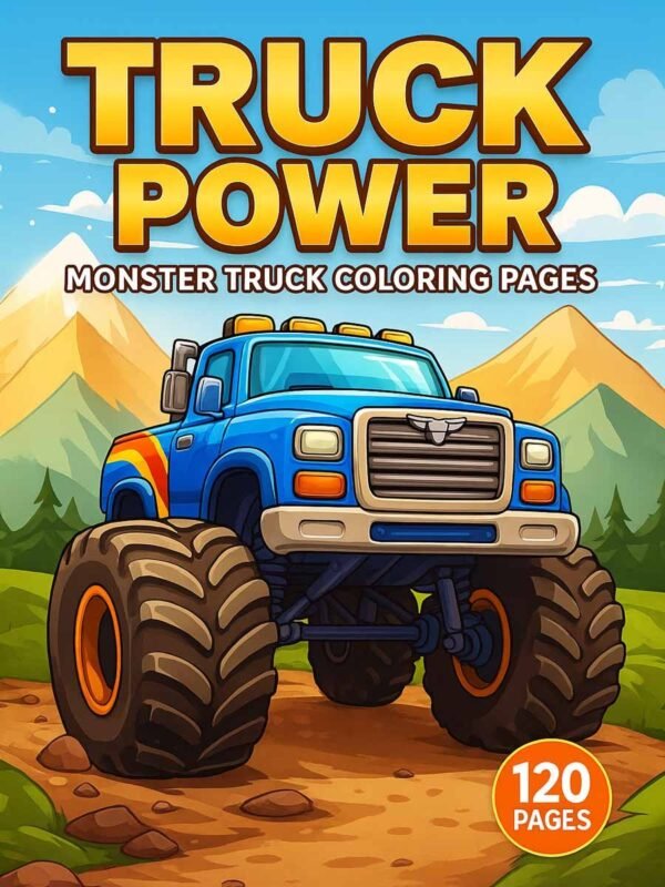 Truck-Power-–-120-Monster-Truck-Coloring-Pages-1 Truck Power Coloring Pages