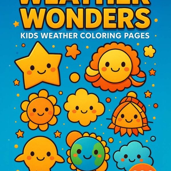 wearher and season themed coloring pages