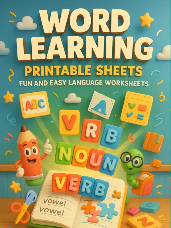Word Learning printable worksheets