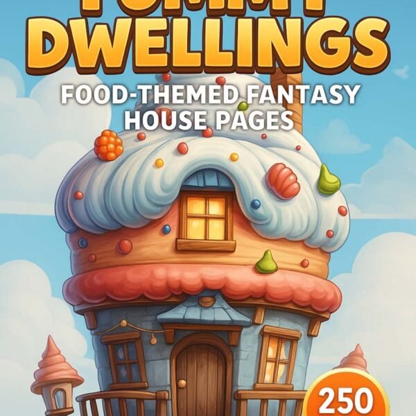 Yummy-Dwellings-–-Food-Themed-Fantasy-House-Pages-250-Pages Yummy Dwellings – 250 Food-Themed Fantasy House Pages
