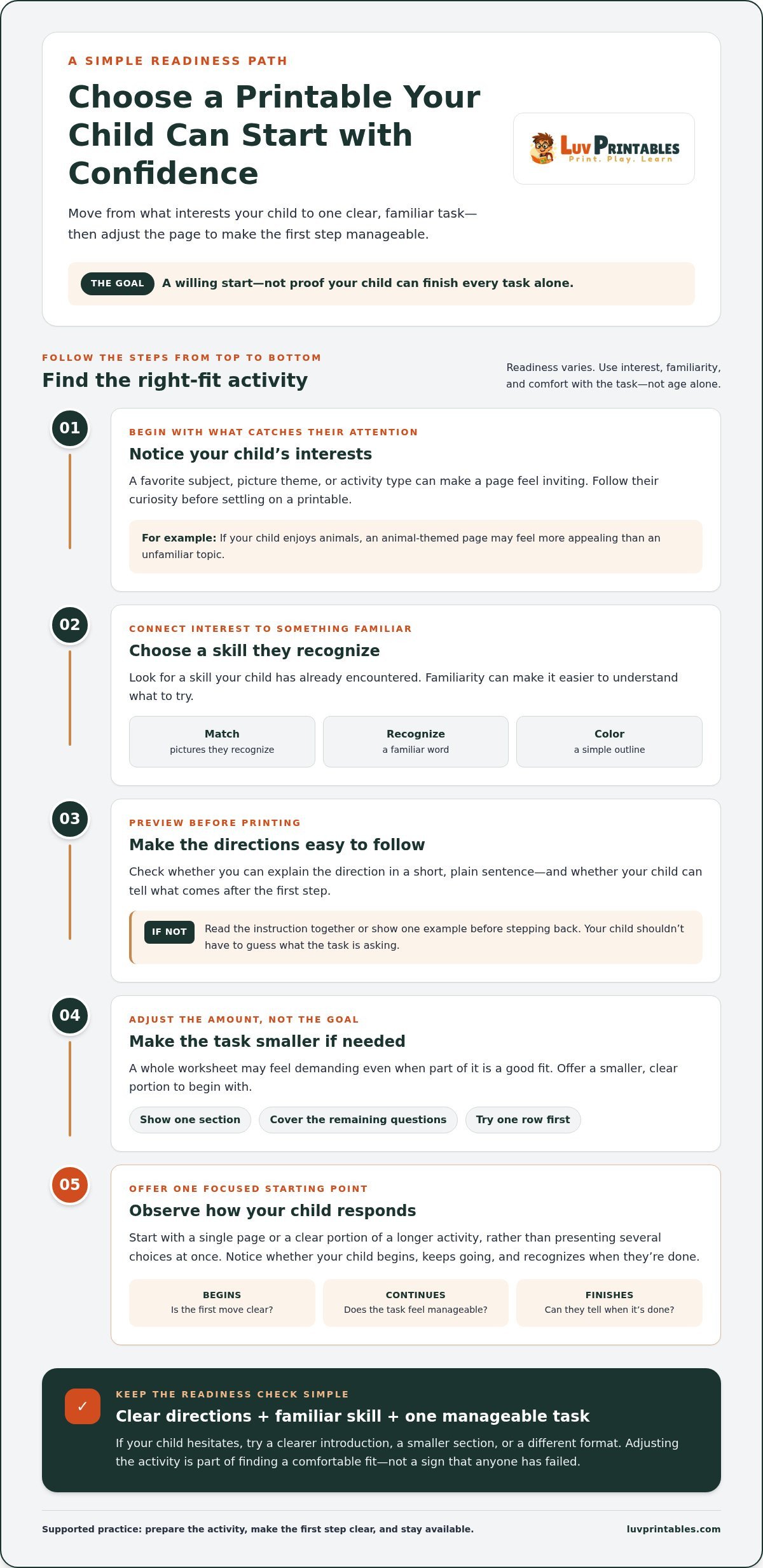 Printable Activities for Independent Home Learning